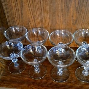 Vintage coup champagne glasses